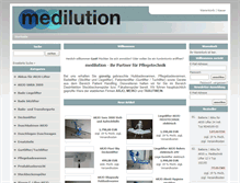 Tablet Screenshot of medilution.de